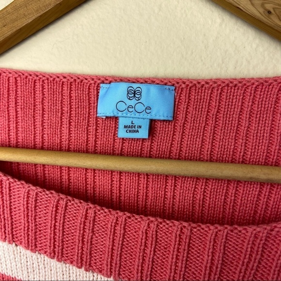 CeCe Stripe Boat Neck Sweater - Picture 4 of 6